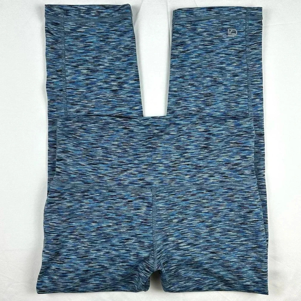 GapFit Blue Spacedye Blackout Technology gFast cropped leggings